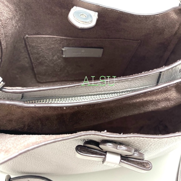 Kate♠️Spade Sm Triple Compartment Le Satchel Grey - Picture 10 of 13